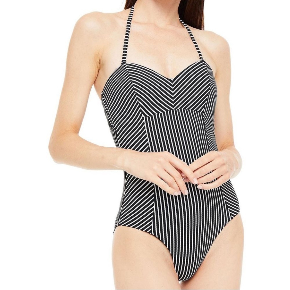 NWT Seafolly Overboard Bandeau one piece C/D Cup - Picture 3 of 3